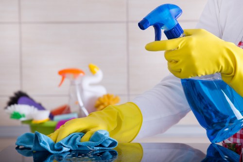Professional fabric curtain cleaning in a local Ruislip property