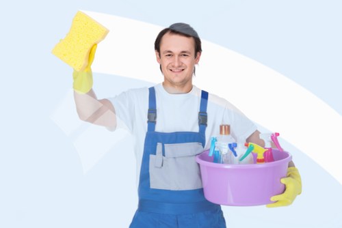 Local cleaners working around access and parking challenges in Ruislip