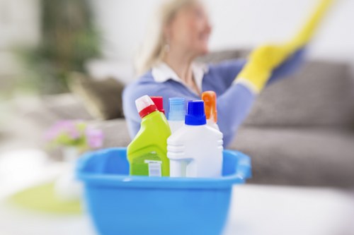 Preparation checklist and cleaning tools for regular cleaning in Ruislip