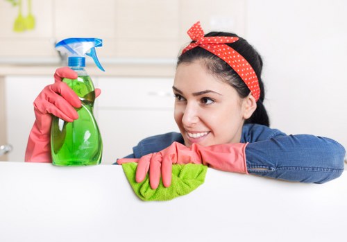 Local cleaning team handling post-build cleanup in Ruislip