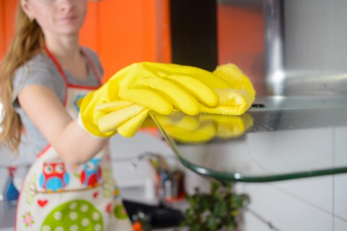 Deep cleaning of a kitchen during a one-off clean in Ruislip